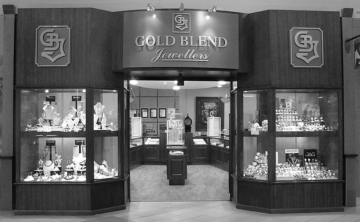 The Gold Blend Jewellers shop front at Woodgrove Shopping Centre, Melton